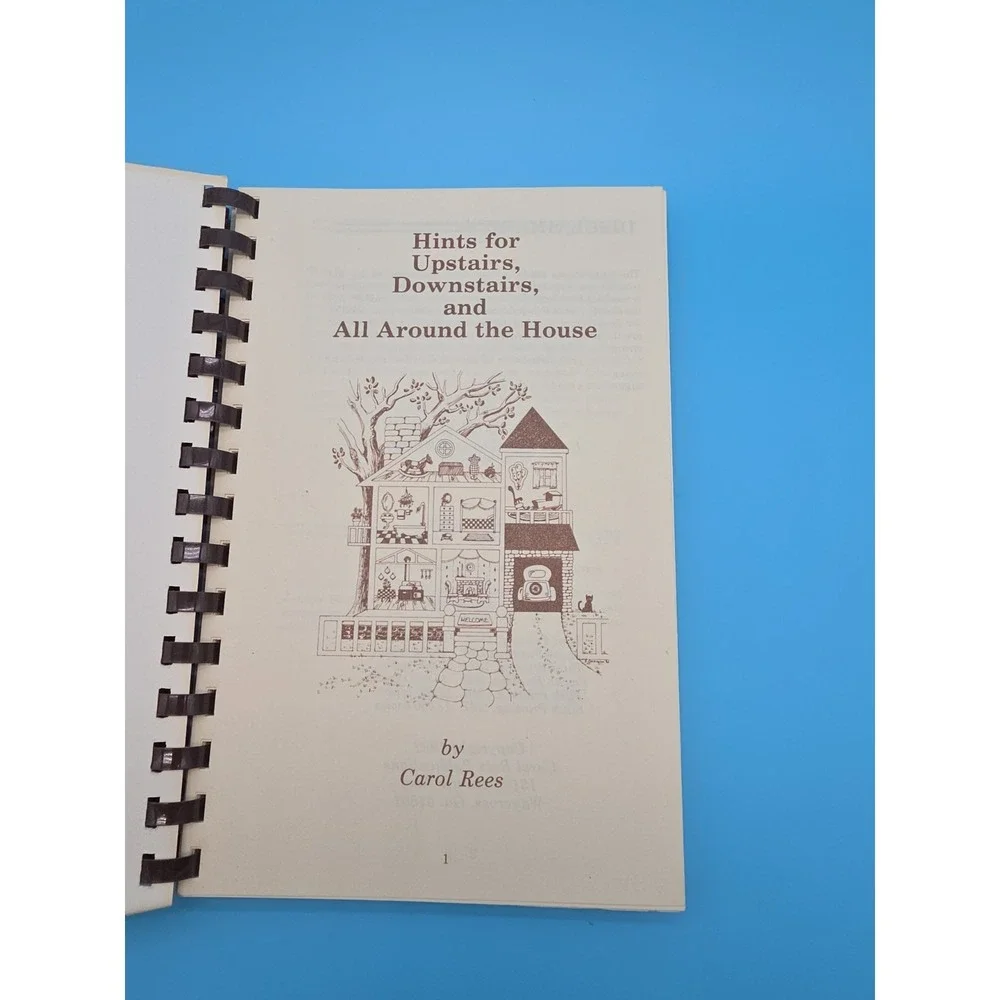 Hints For‎ Upstairs Downstairs And All Around The House Book Carol Rees 80s